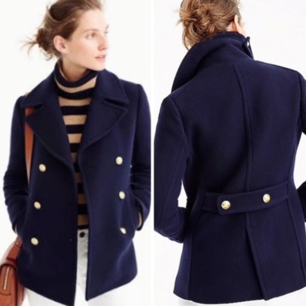 J. Crew Majesty Peacoat Stadium Cloth